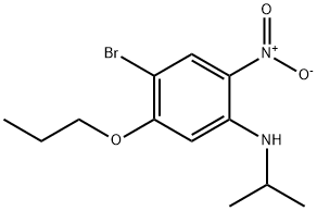 4-BroMo-N-isopropyl-2-nitro-5-propoxyaniline Struktur