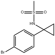 N-[1-(4-broMophenyl)cyclopropyl]MethanesulfonaMide Struktur