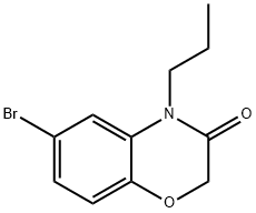 6-BroMo-4-propyl-2H-1,4-benzoxazin-3-one Struktur