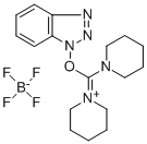 (BENZOTRIAZOL-1-YLOXY)DIPIPERIDINOCARBENIUM TETRAFLUOROBORATE Struktur