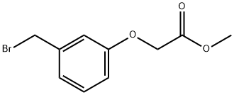 METHYL-(3-BROMOMETHYL)PHENOXYACETATE Struktur