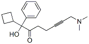 1-cyclobutyl-7-(dimethylamino)-1-hydroxy-1-phenyl-5-heptyn-2-one Struktur