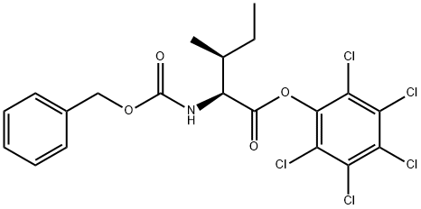 perchlorophenyl N-(benzyloxycarbonyl)-L-isoleucinate  Struktur