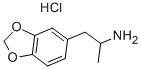 (+/-)-3,4-METHYLENEDIOXY-AMPHETAMINE HYDROCHLORIDE Struktur