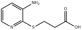 Propanoic acid, 3-[(3-amino-2-pyridinyl)thio]- (9CI) Struktur