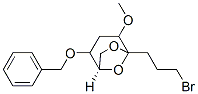 6,8-Dioxabicyclo3.2.1octane, 5-(3-bromopropyl)-4-methoxy-2-(phenylmethoxy)-, 1R-(exo,exo)- Struktur