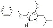 6,8-Dioxabicyclo3.2.1octane, 4-methoxy-5-(2-methylpropyl)-2-(phenylmethoxy)-, 1R-(exo,exo)- Struktur