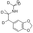 (+/-)-3,4-METHYLENEDIOXYMETHAMPHETAMINE-D5 Struktur