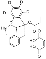 (+/-)-NORPROPOXYPHENE-D5 MALEATE Struktur