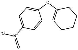 8-nitro-1,2,3,4-tetrahydrodibenzo[b,d]furan Struktur