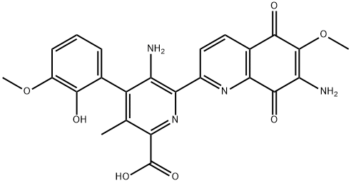 10'-desmethoxystreptonigrin Struktur