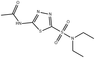 N-(5-(N,N-diethylsulfaMoyl)-1,3,4-thiadiazol-2-yl)acetaMide Struktur