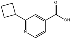 2-cyclobutylisonicotinic acid Struktur