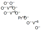 praseodymium trivanadium nonaoxide  Struktur