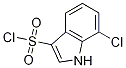 1H-Indole-3-sulfonyl chloride, 7-chloro- Struktur