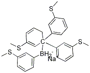 Borate(1-), tetrakis[3-(Methylthio)phenyl]-,sodiuM (1:1) Struktur