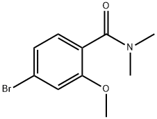 4-BroMo-2-Methoxy-N,N-diMethylbenzaMide Struktur