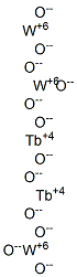 diterbium tritungsten dodecaoxide Struktur