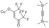 (BIS(TRIMETHYLSILYL)ACETYLENE)(HEXAFLUO& Struktur