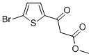 5-BROMO-BETA-OXO-2-THIOPHENEPROPANOIC ACID METHYL ESTER Struktur