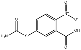 2-nitro-5-thiocarbamylbenzoic acid Struktur