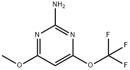 2-Pyrimidinamine, 4-methoxy-6-(trifluoromethoxy)- (9CI) Struktur