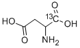 DL-ASPARTIC-1-13C ACID Struktur