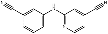 2-[(3-cyanophenyl)amino]isonicotinonitrile Struktur