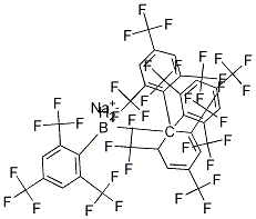 Borate(1-), tetrakis[2,4,6-tris(trifluoroMethyl)phenyl]-, sodiuM (1:1) Struktur