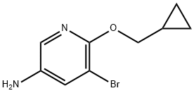 5-Bromo-6-(cyclopropylmethoxy)pyridin-3-amine Struktur