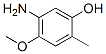 Phenol,  5-amino-4-methoxy-2-methyl- Struktur