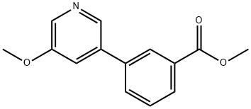 Methyl 3-(5-Methoxypyridin-3-yl)benzoate Struktur