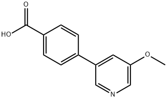 4-(5-Methoxypyridin-3-yl)benzoic acid Struktur