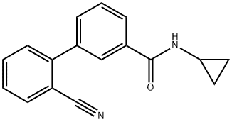 3-(2-Cyanophenyl)-N-cyclopropylbenzaMide Struktur