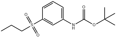 t-Butyl N-[3-(propane-1-sulfonyl)phenyl]carbaMate Struktur