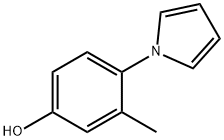 3-METHYL-4-(1H-PYRROL-1-YL)PHENOL Struktur