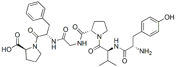 tyrosyl-valyl-prolyl-glycyl-phenylalanyl-proline Struktur