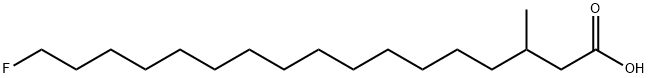 17-fluoro-3-methylheptadecanoic acid Struktur