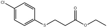 ETHYL 3-[(4-CHLOROPHENYL)THIO]PROPANOATE Struktur