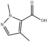 2,4-DiMethyl-2H-pyrazole-3-carboxylic acid Struktur