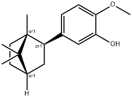 5-isobornyl-2-methoxyphenol Struktur