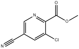 Methyl 3-chloro-5-cyanopyridine-2-carboxylate Struktur