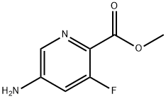 Methyl 5-aMino-3-fluoropyridine-2-carboxylate Struktur