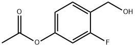 3-fluoro-4-(hydroxyMethyl)phenyl acetate Struktur