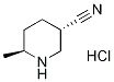 (3S,6S)-6-Methylpiperidine-3-carbonitrile hydrochloride Struktur