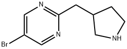 PyriMidine, 5-broMo-2-(pyrrolidin-3-ylMethyl)- Struktur