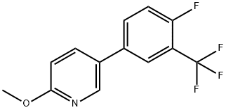 5-[4-Fluoro-3-(trifluoroMethyl)phenyl]-2-Methoxypyridine Struktur