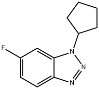 1-Cyclopentyl-6-fluoro-1,2,3-benzotriazole Struktur