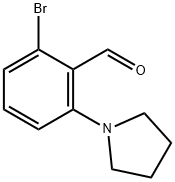 2-BroMo-6-(pyrrolidin-1-yl)benzaldehyde Struktur