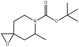 tert-butyl 5-Methyl-1-oxa-6-azaspiro[2.5]octane-6-carboxylate Struktur